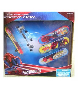 Spiderman Fingerboard Spiderman 4 Pack of 4 (With Tools)